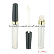 Reciclar Diseño Pequeño Maquillaje Vacío Lip Gloss Black Transparent Tube